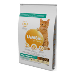 Iams Vitality chat stérilisé croquettes poulet 10kg