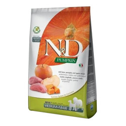 Farmina N&D Pumpkin chiens adultes medium&maxi croquettes sanglier 2,5kg