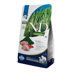 Farmina N&D Spirulina chiens adultes medium&maxi croquettes agneau 2kg