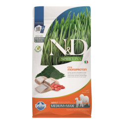 Farmina N&D Spirulina chiens adultes medium&maxi croquettes hareng 2kg