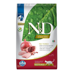 Farmina N&D Prime chat adulte stérilisé croquettes poulet & grenade 5kg