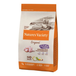 Nature's Variety Original chat adulte stérilisé croquettes dinde sans céréales 7kg