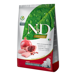 Farmina N&D Prime chiot medium&maxi croquettes poulet grenade 2,5kg
