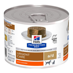 Hill's Prescription Diet A/D Convalescence chien et chat adulte 12 pâtées poulet de 200gr