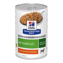 Hill's Prescription Diet métabolisme chien adulte 12 pâtées poulet de 370gr