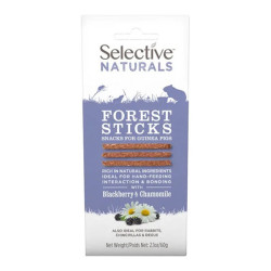 Supreme Selective Naturals Forest Sticks cochons d'Inde friandises mures et camomille 60gr