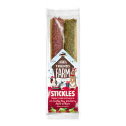 Supreme Tiny Friends Farm Stickles friandises foin de fléole, canneberge, pomme et thym 100gr