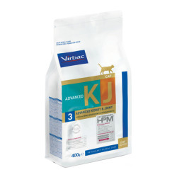 Virbac HPM KJ3 Insuffisance rénale & Ostéoarthrite chats adultes croquettes 400gr