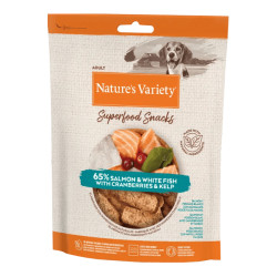 Nature's Variety Superfood chien adulte snaks saumon 85gr