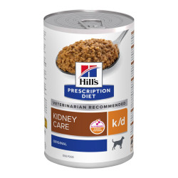 Hill's Prescription Diet K/D santé rénale chien pâtée saveur original 12 x 370gr
