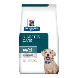Hill's Prescription Diet W/D soin diabètes chien adulte croquettes poulet 10kg