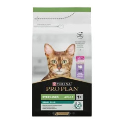 Purina Pro plan Renal Plus chat adulte stérilisé croquettes dinde 8 x 400gr