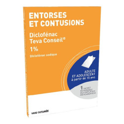 Diclofenac teva conseil 1 % 5 emplâtres médicamenteux