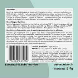 Baba Nutrition Défenses immunitaires 60 gélules Ingrédients