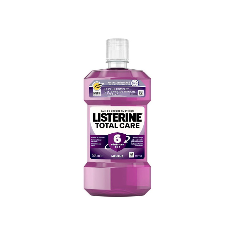Listerine Total Care Bain de bouche goût menthe 500ml