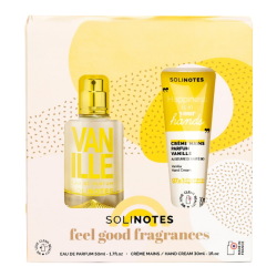 Solinotes coffret vanille - eau de parfum 50ml et crème mains 30ml