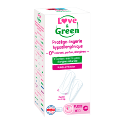 Love & Green protège-lingerie hypoallergénique flexi 28 pièces