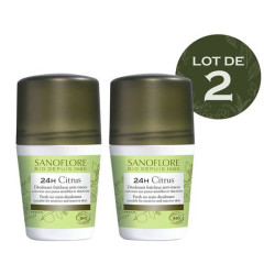 Sanoflore déodorant citrus efficacité 24h 50mlx2