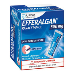 Efferalgan fruits rouges 500mg granulés 16 sachets