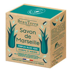 Beauterra savon de Marseille aloès vera 100g